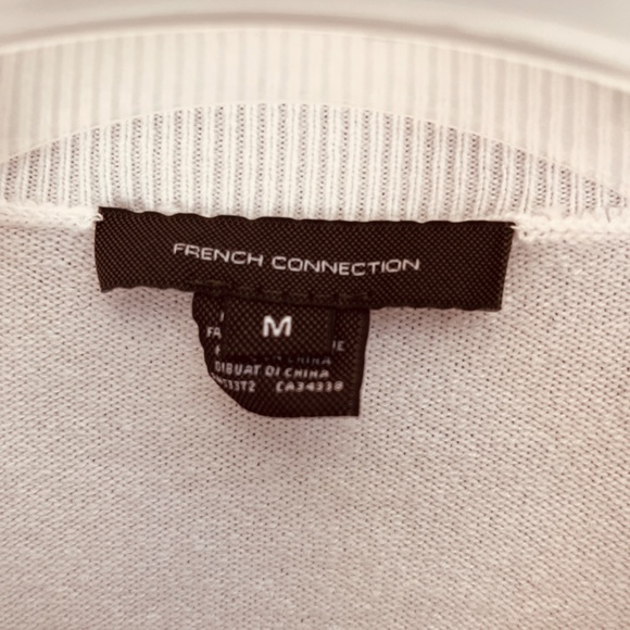French Connection Womens Della Ribbed Trim Crew Neck Striped Sweater Size M - Picture 5 of 14